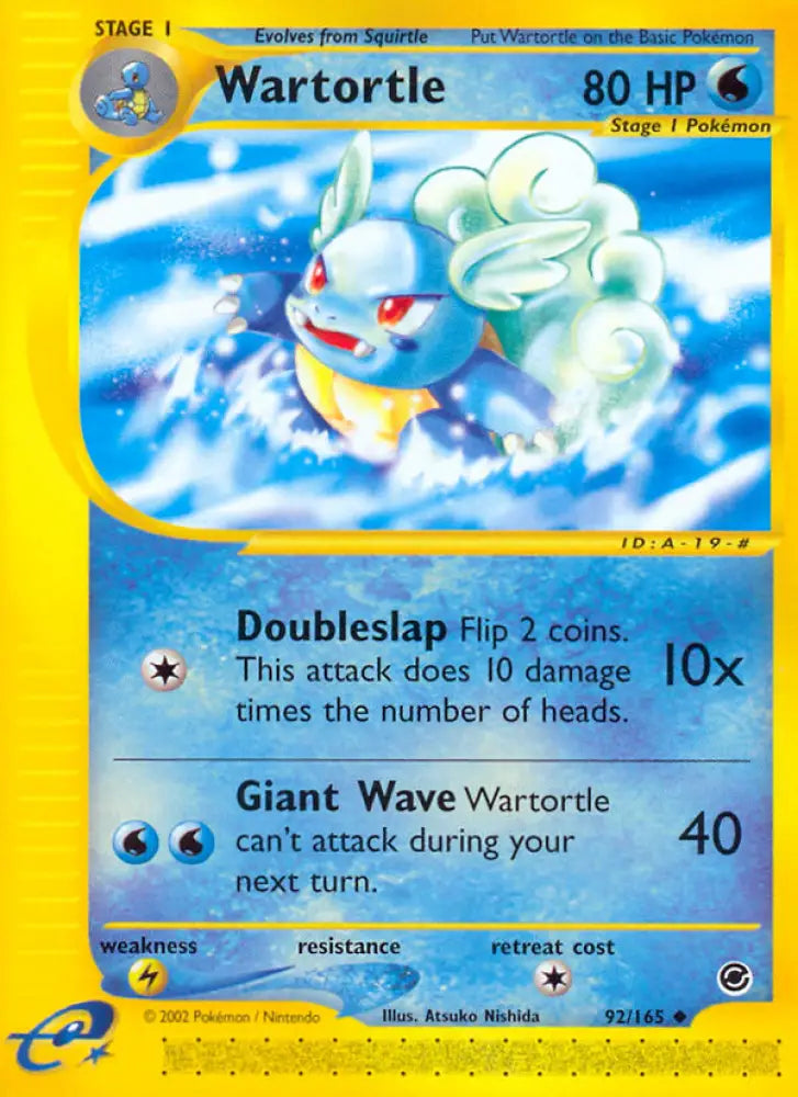 Wartortle (92/165) [Expedition: Base Set] - Pokemon Single