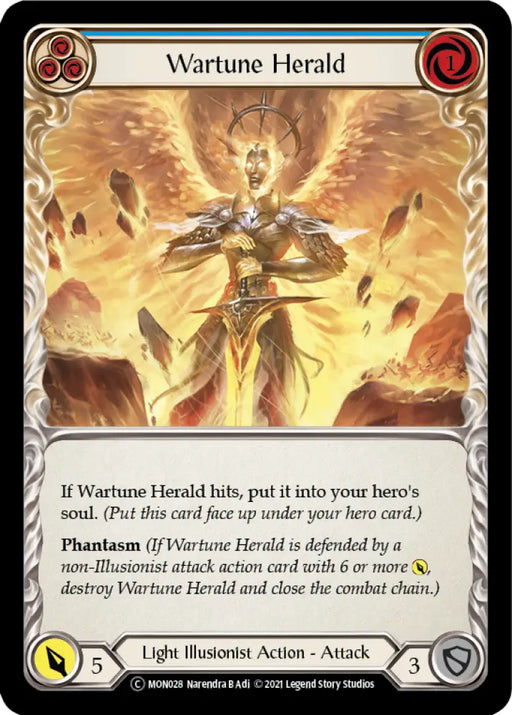 Wartune Herald (Blue) [Monarch Unlimited] Unlimited Rainbow Foil - Flesh And Blood Single