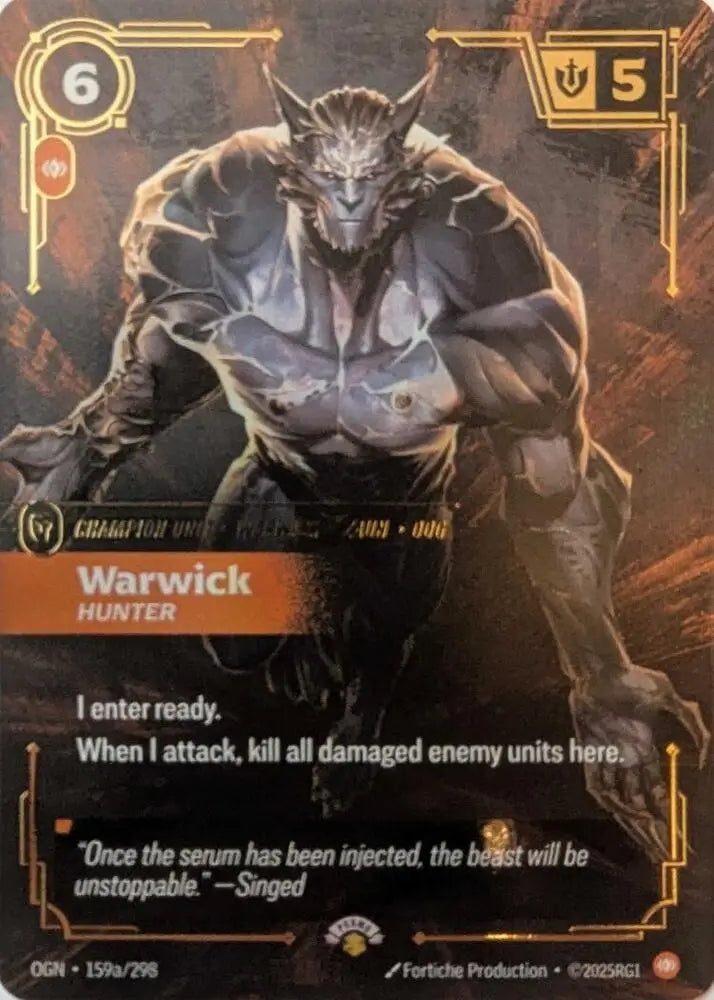 Warwick - Hunter (159a/298) [Riftbound Promotional Cards]