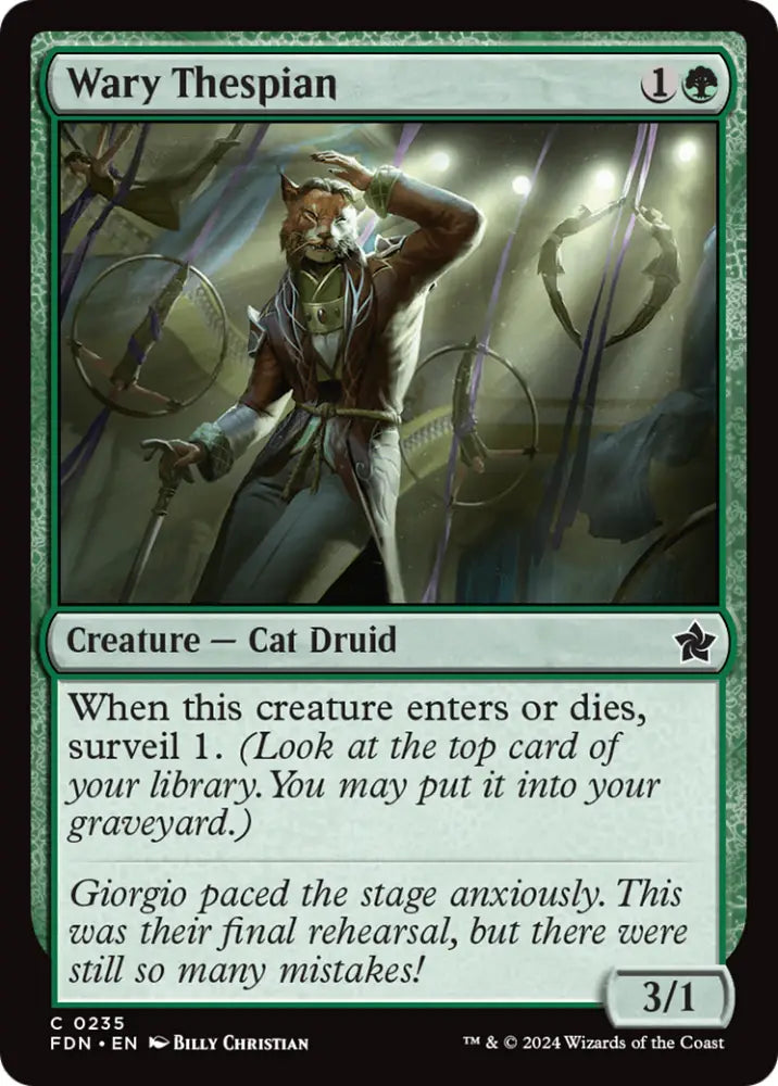 Wary Thespian [Foundations] - MTG Single