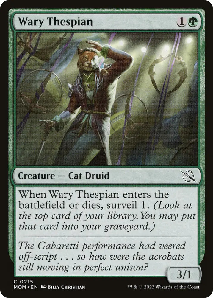Wary Thespian [March of the Machine] - MTG Single