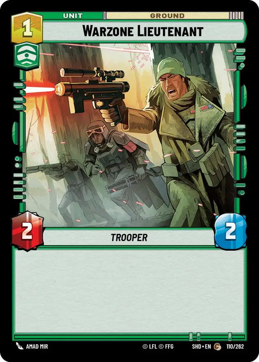 Warzone Lieutenant (110/262) [Shadows of the Galaxy] - Star Wars: Unlimited Single