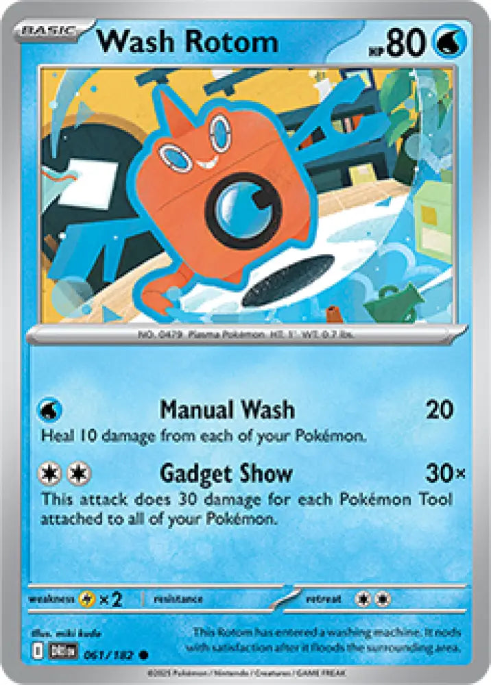 Wash Rotom (061/182) [SV10: Destined Rivals] - Pokemon Single