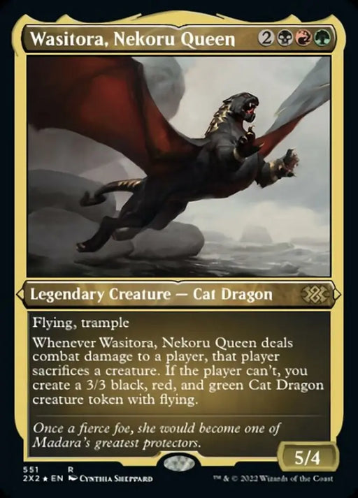 Wasitora Nekoru Queen (Foil Etched) [Double Masters 2022] - MTG Single