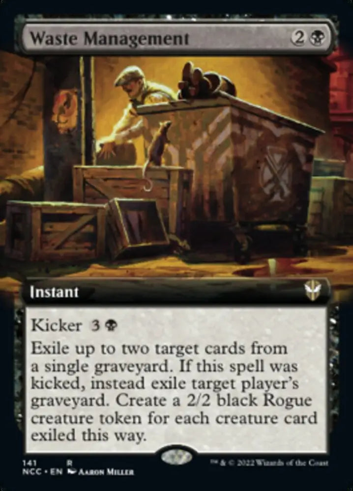 Waste Management (Extended Art) [Streets of New Capenna Commander] - MTG Single