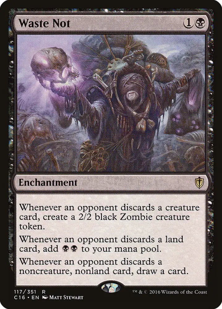 Waste Not [Commander 2016] - MTG Single