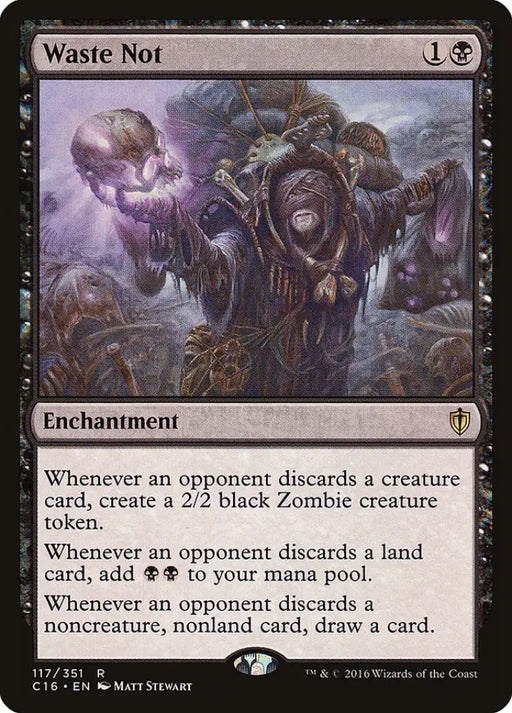 Waste Not [Commander 2016] - MTG Single