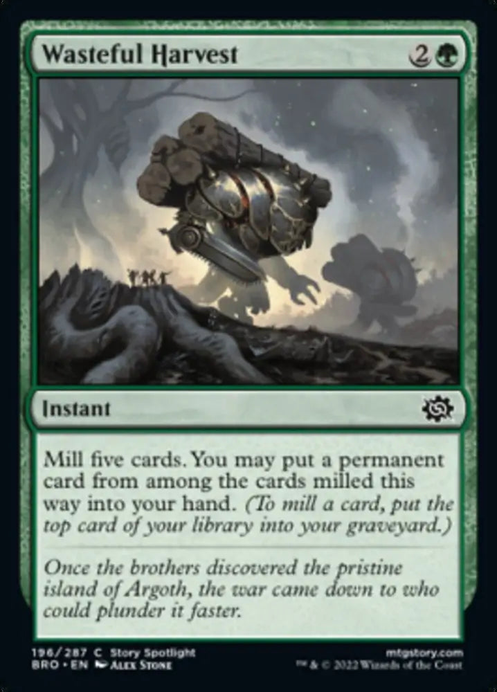 Wasteful Harvest [The Brothers’ War] - MTG Single