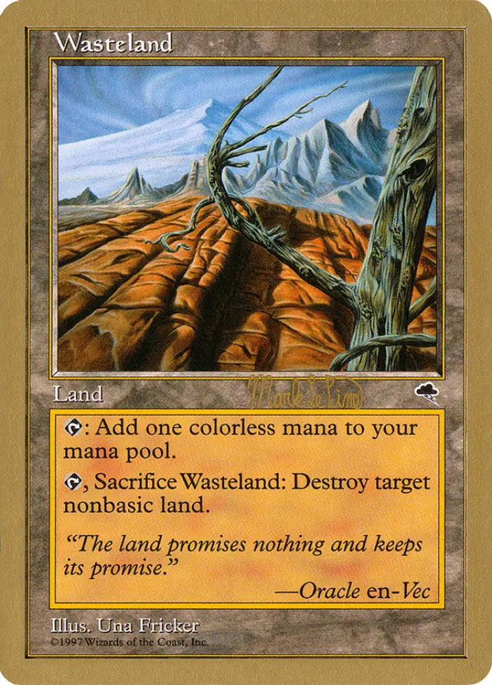 Wasteland (Mark Le Pine) [World Championship Decks 1999] - MTG Single