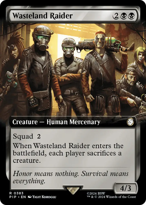 Wasteland Raider (Extended Art) [Fallout] - MTG Single