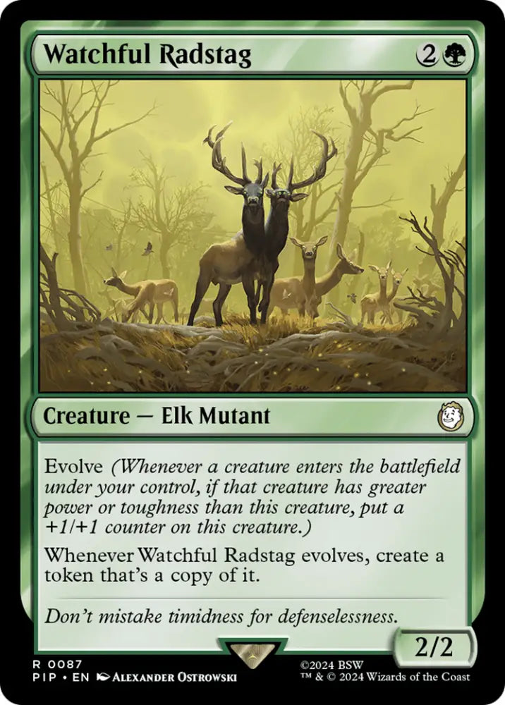Watchful Radstag [Fallout] - MTG Single