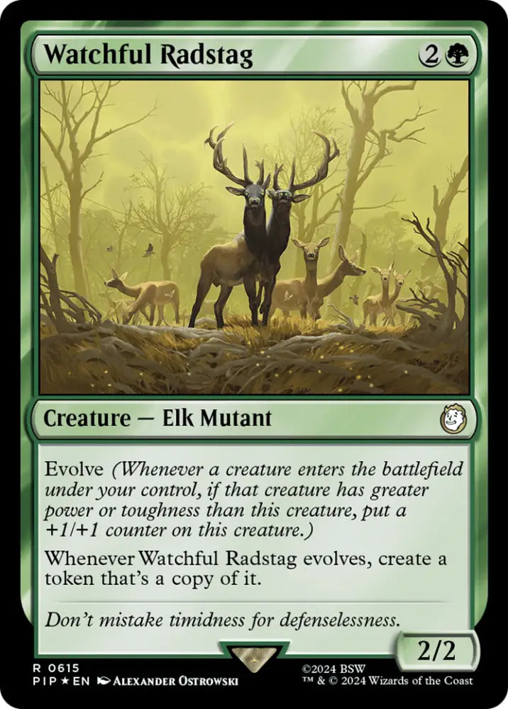 Watchful Radstag (Surge Foil) [Fallout] - MTG Single