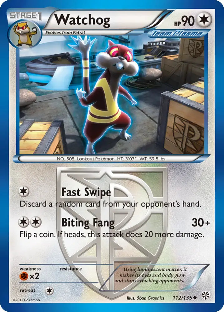 Watchog (112/135) [Black & White: Plasma Storm] - Pokemon Single