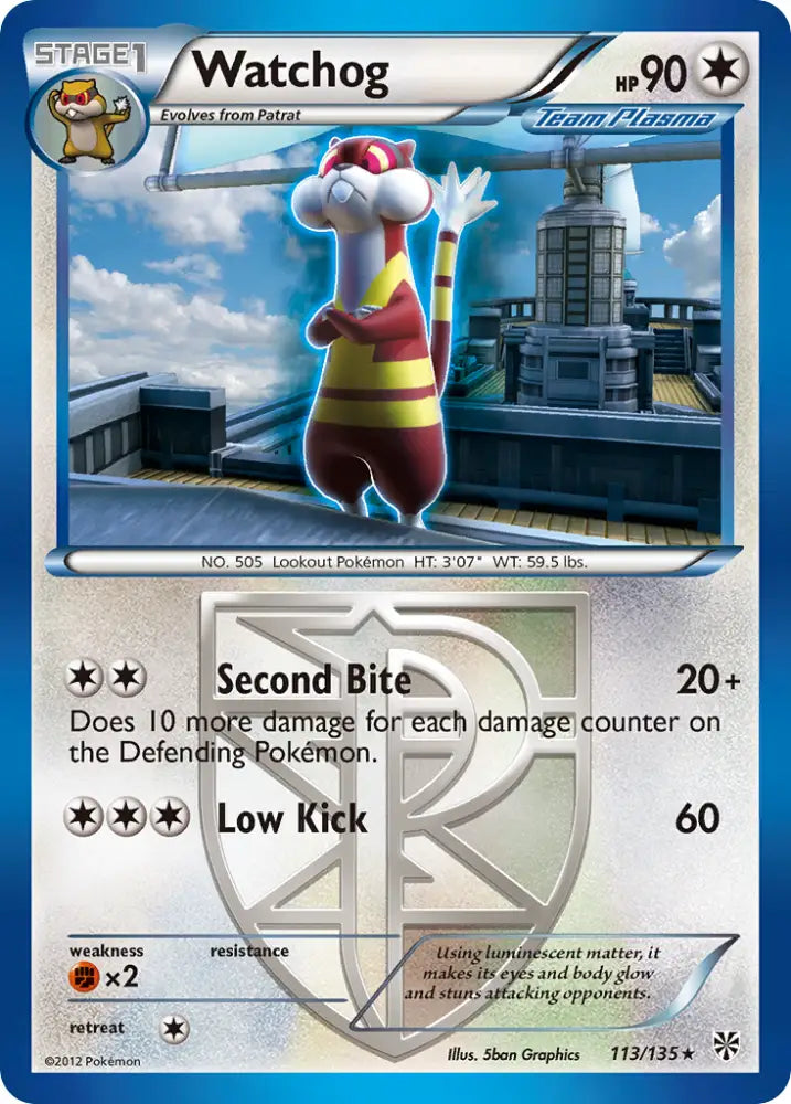 Watchog (113/135) [Black & White: Plasma Storm] - Pokemon Single