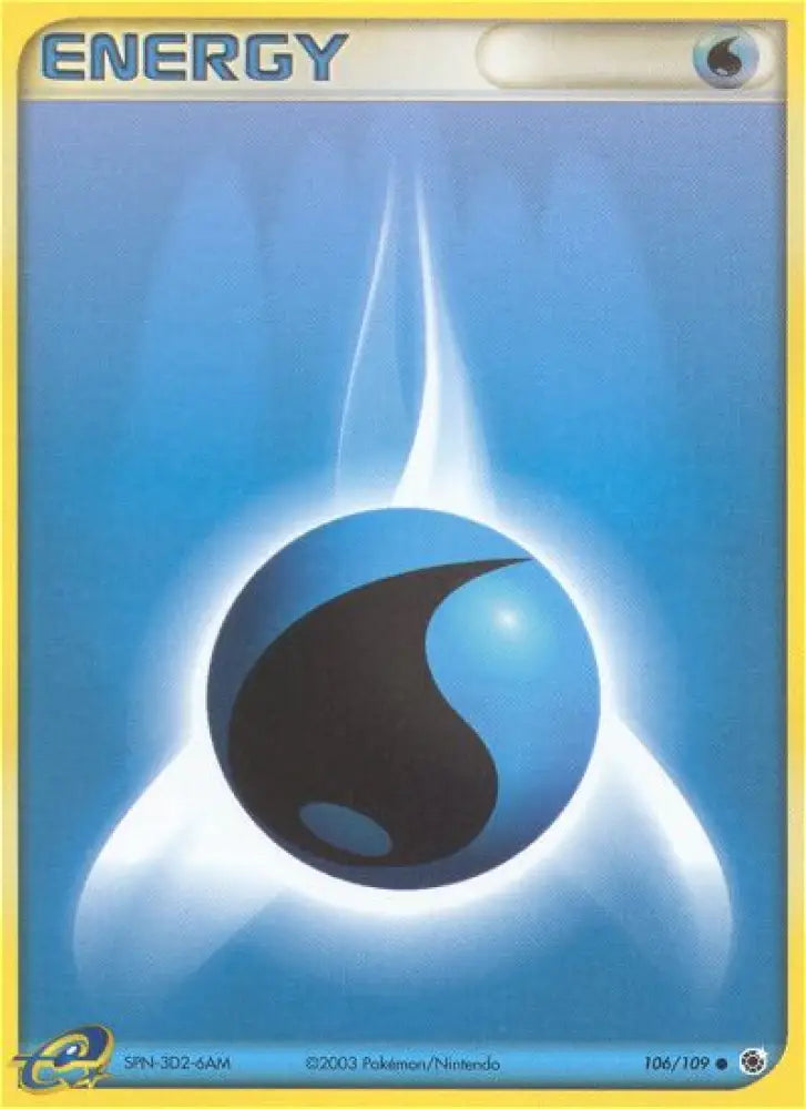 Water Energy (106/109) [EX: Ruby & Sapphire] - Pokemon Single