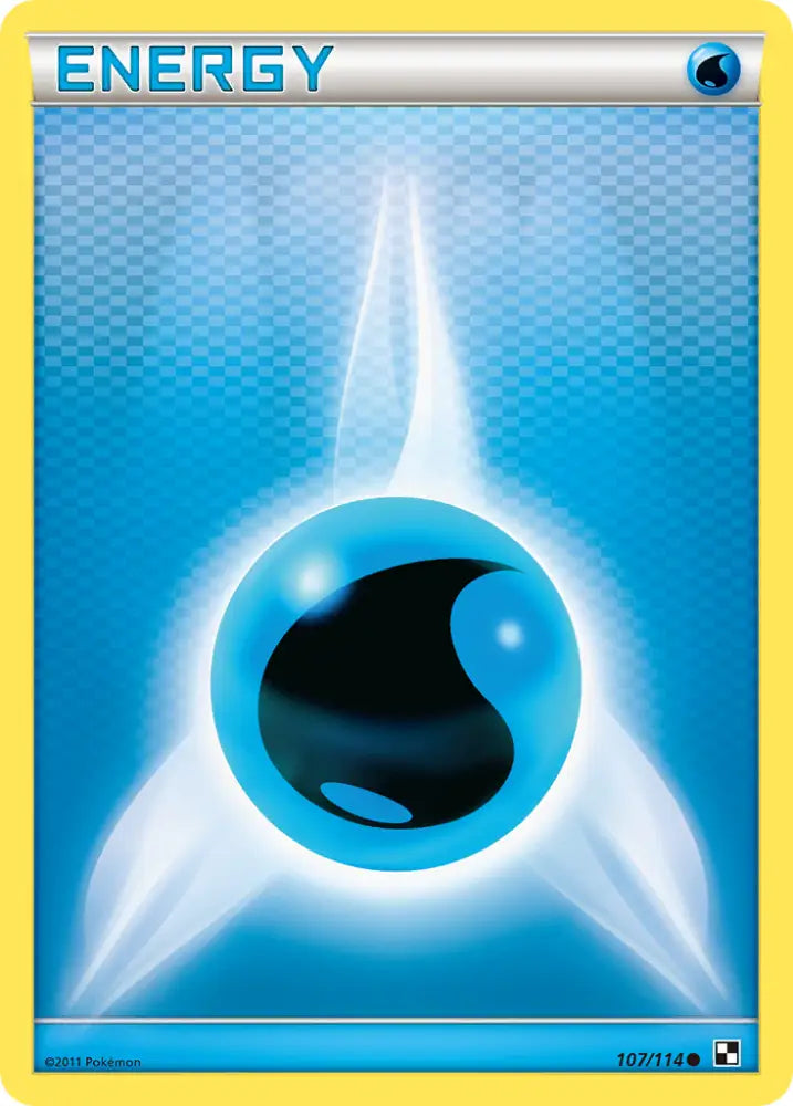 Water Energy (107/114) [Black & White: Base Set] - Pokemon Single