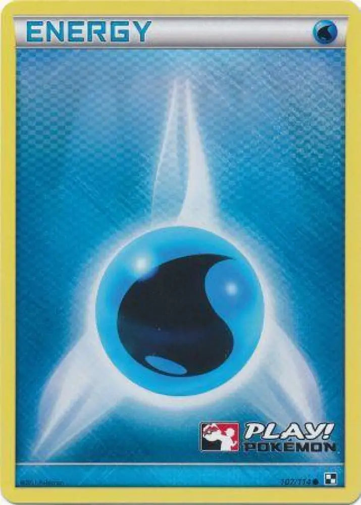 Water Energy (107/114) (Play Pokemon Promo) [Black & White: Base Set] - Pokemon Single