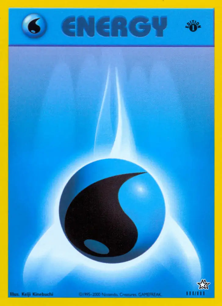 Water Energy (111/111) [Neo Genesis 1st Edition] - Pokemon Single