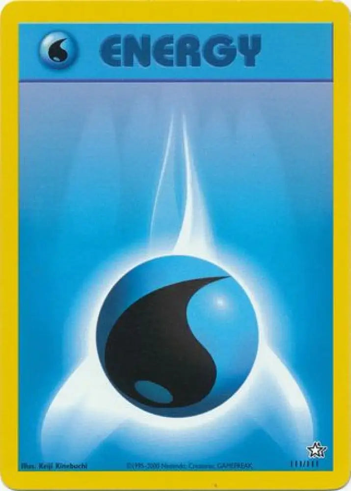 Water Energy (111/111) [Neo Genesis Unlimited] - Pokemon Single