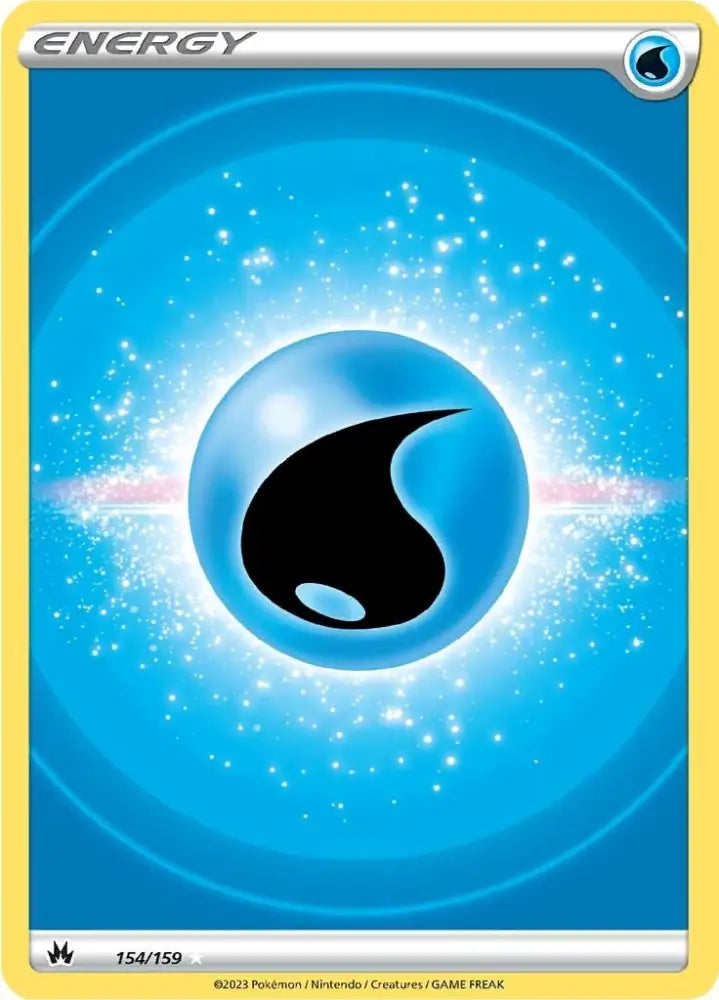 Water Energy (154/159) (Texture Full Art) [Sword & Shield: Crown Zenith] - Pokemon Single