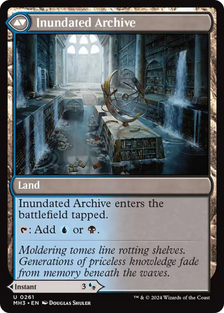 Waterlogged Teachings //Inundated Archive [Modern Horizons 3] - MTG Single