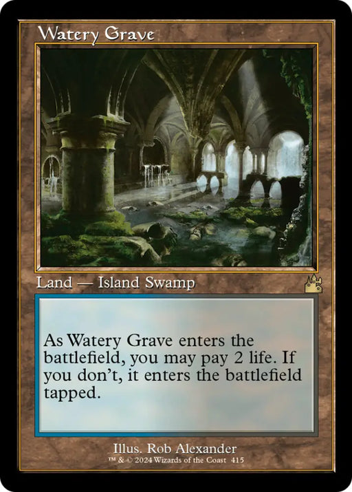 Watery Grave (Retro) [Ravnica Remastered] - MTG Single