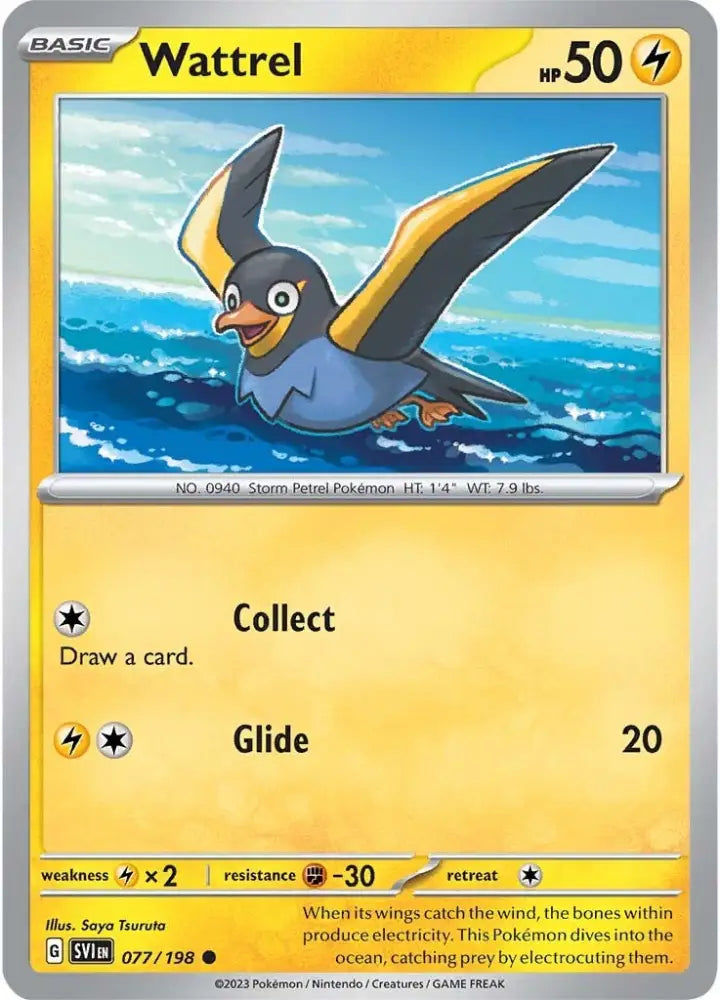 Wattrel (077/198) [Scarlet & Violet: Base Set] - Pokemon Single