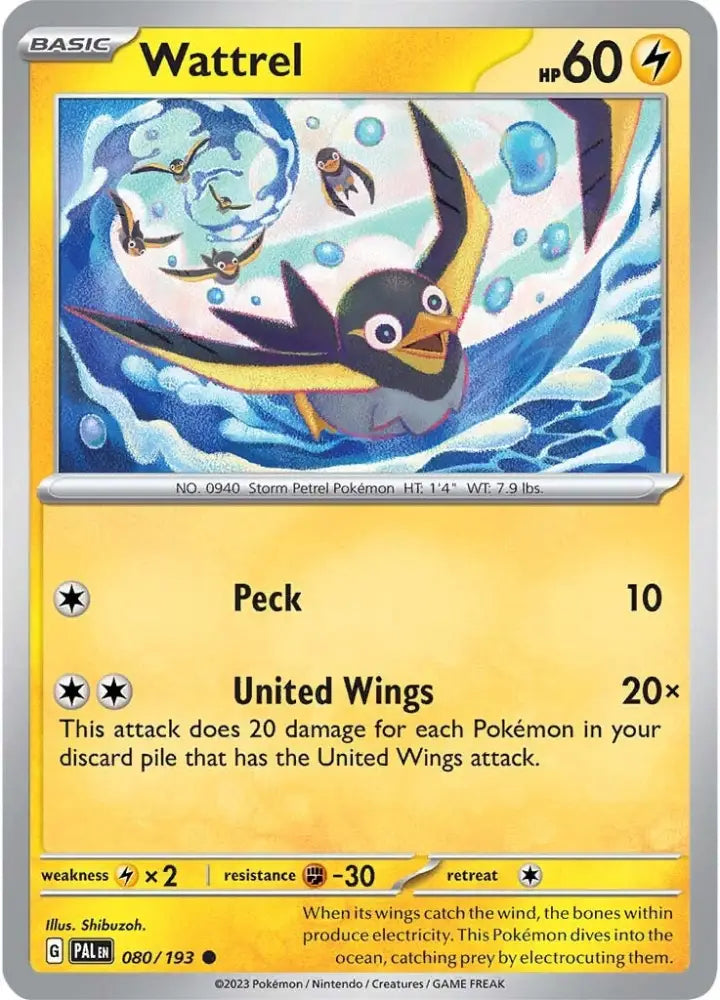 Wattrel (080/193) [Scarlet & Violet: Paldea Evolved] - Pokemon Single