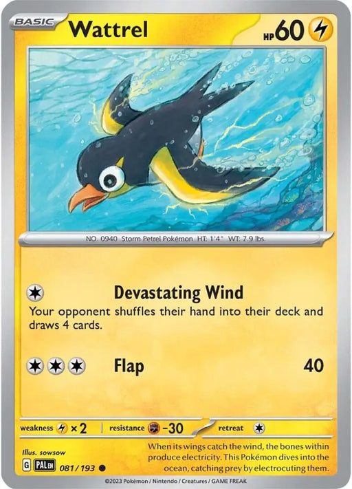 Wattrel (081/193) [Scarlet & Violet: Paldea Evolved] - Pokemon Single