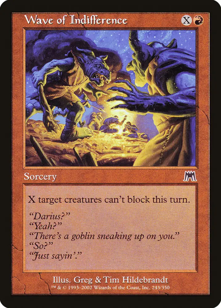 Wave of Indifference [Onslaught] - MTG Single