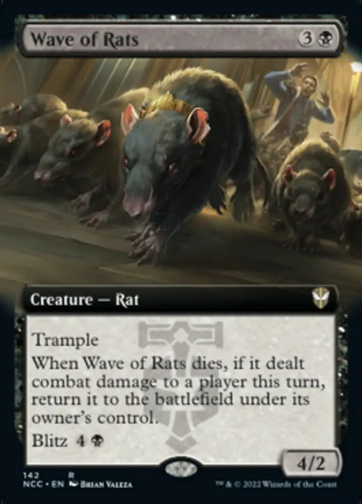 Wave of Rats (Extended Art) [Streets of New Capenna Commander] - MTG Single