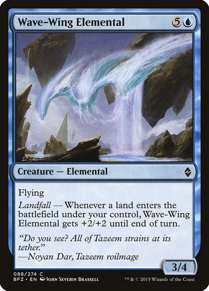 Wave-Wing Elemental [Battle for Zendikar] - MTG Single