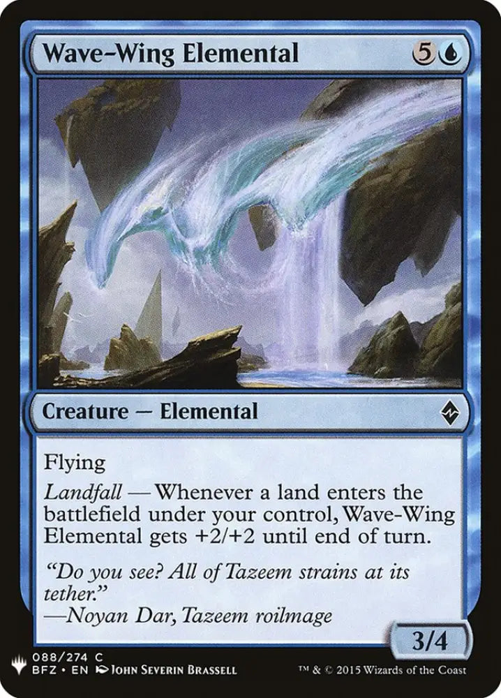 Wave-Wing Elemental [Mystery Booster] - MTG Single