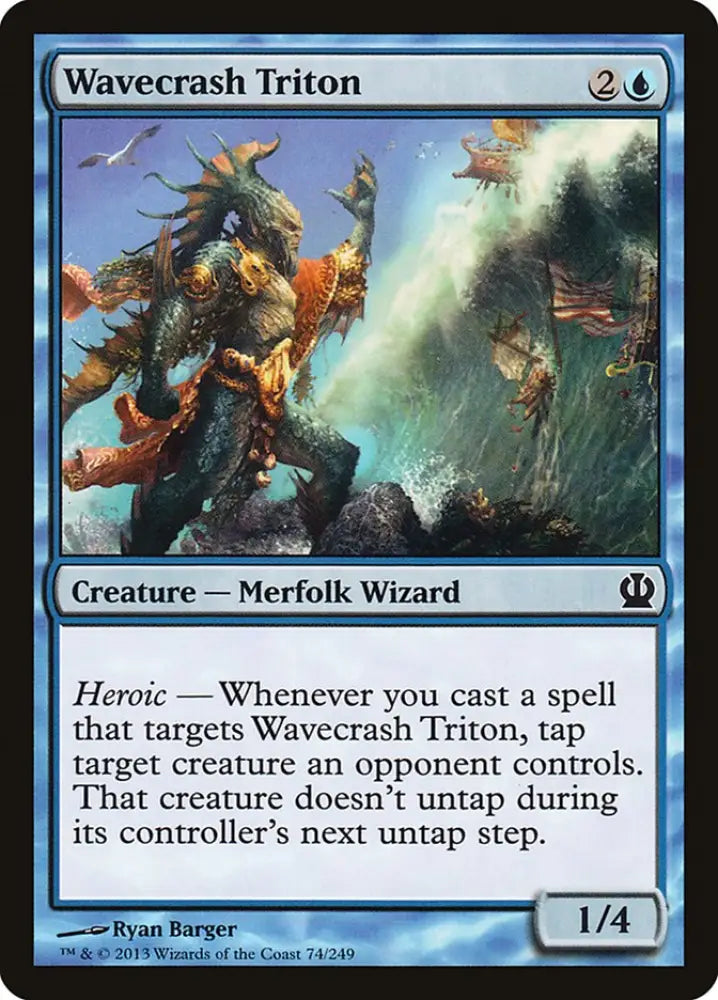 Wavecrash Triton [Theros] - MTG Single
