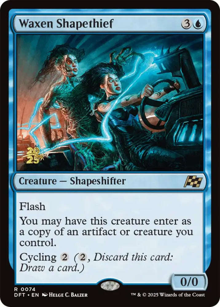 Waxen Shapethief [Aetherdrift Prerelease Promos] - MTG Single