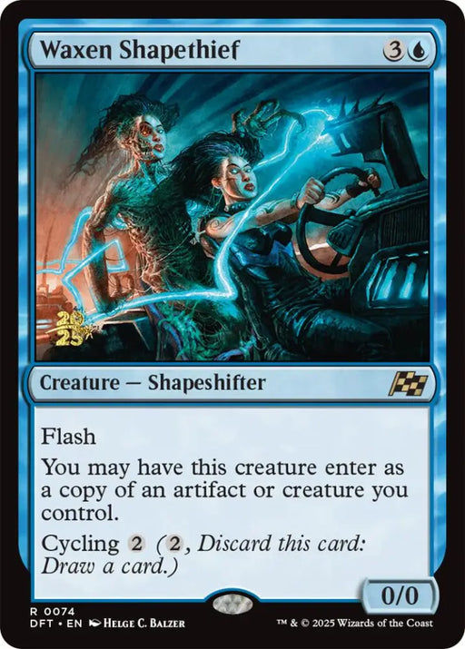 Waxen Shapethief [Aetherdrift Prerelease Promos] - MTG Single