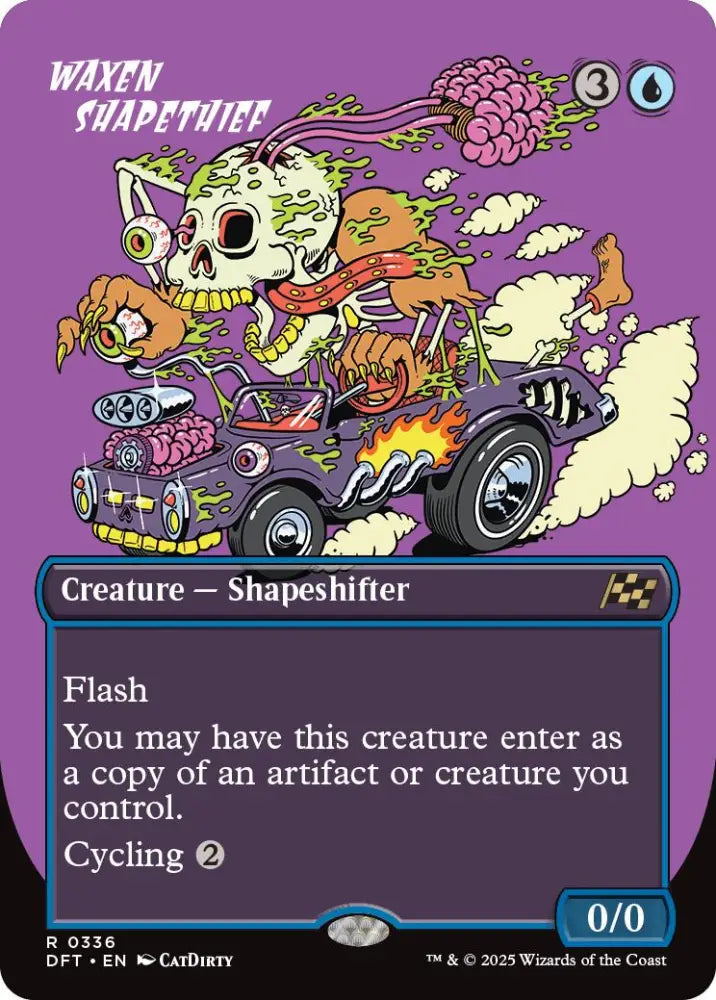 Waxen Shapethief (Borderless) [Aetherdrift] - MTG Single