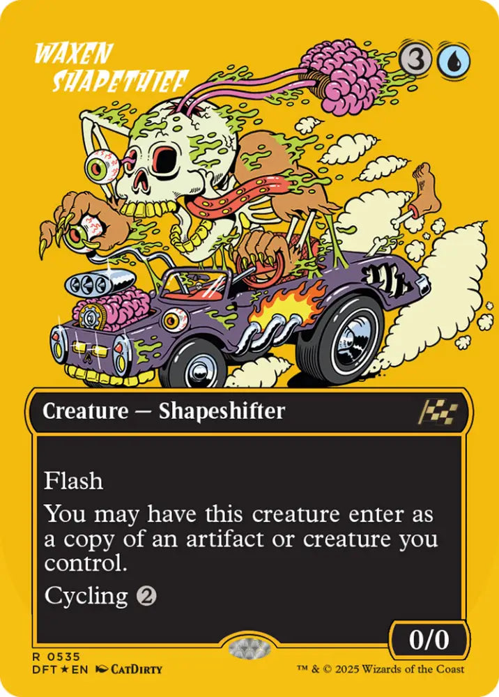 Waxen Shapethief (Borderless) (First-Place Foil) [Aetherdrift] - MTG Single