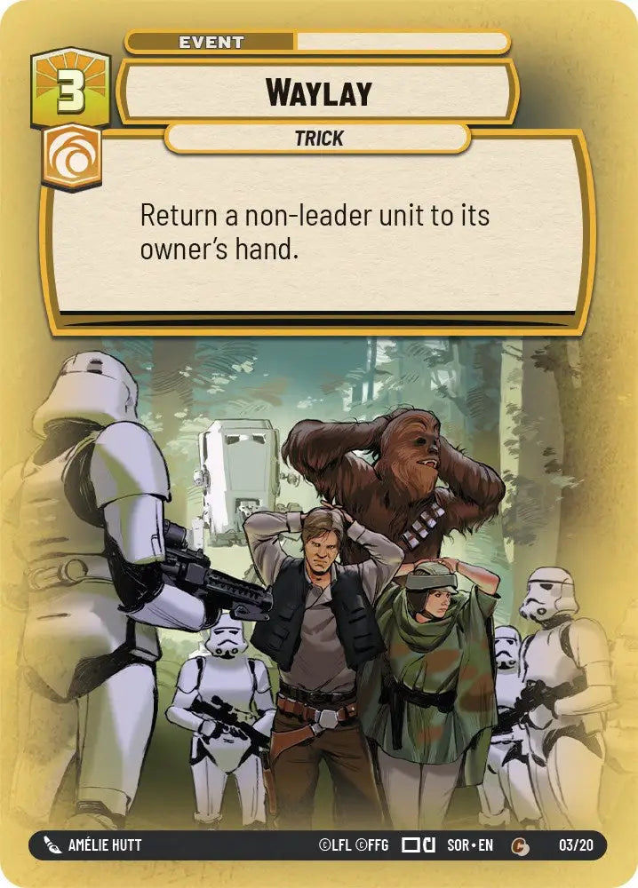 Waylay (3/20) [Spark of Rebellion: Weekly Play] - Star Wars: Unlimited Single