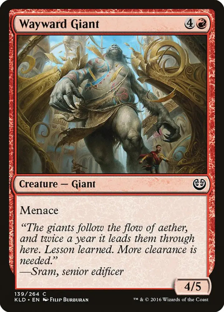 Wayward Giant [Kaladesh] - MTG Single