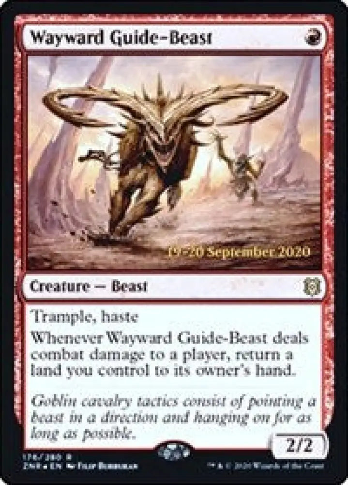 Wayward Guide-Beast (176) [Prerelease Cards]