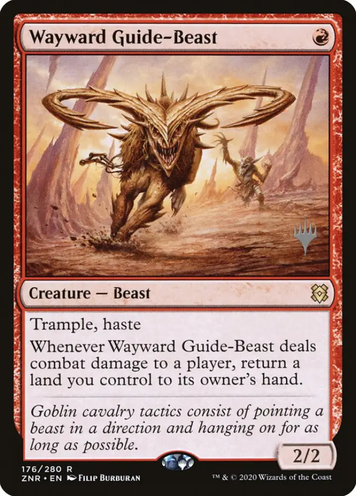 Wayward Guide-Beast (Promo Pack) [Zendikar Rising Promos] - MTG Single