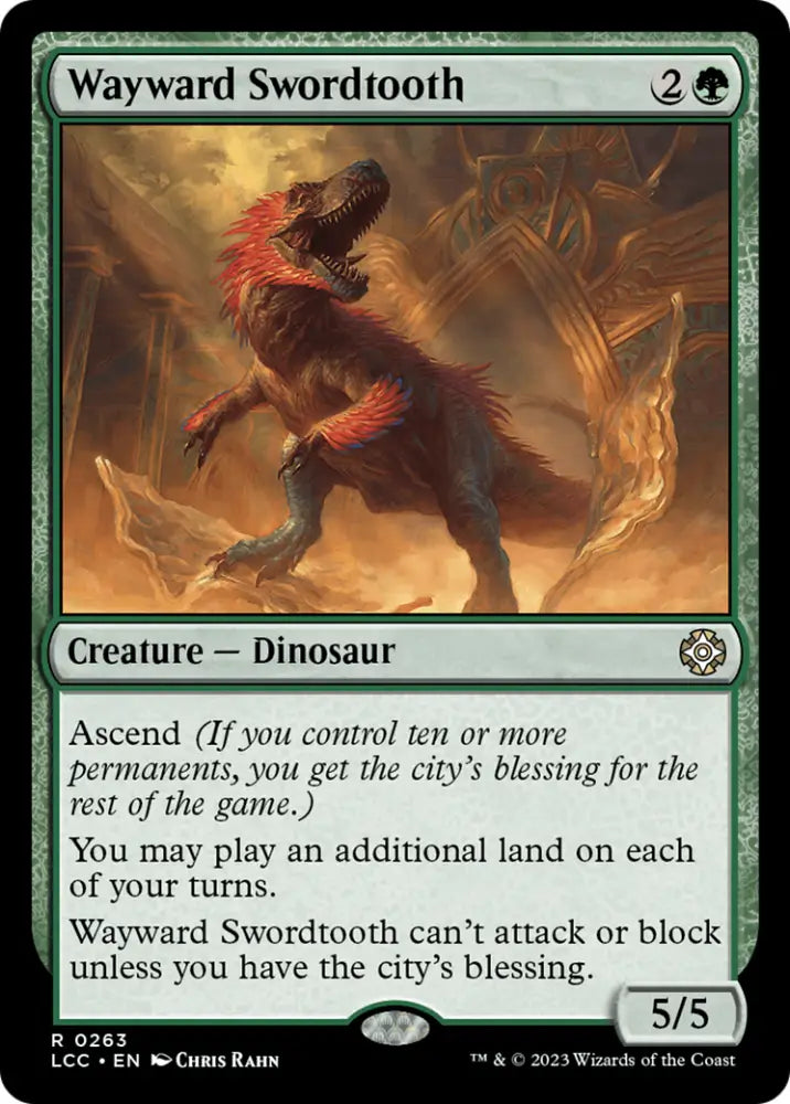 Wayward Swordtooth [The Lost Caverns of Ixalan Commander] - MTG Single