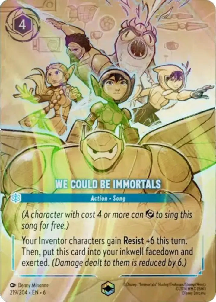 We Could Be Immortals (Enchanted) (219/204) [Azurite Sea] - Lorcana Single