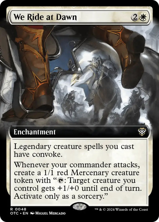 We Ride at Dawn (Extended Art) [Outlaws of Thunder Junction Commander] - MTG Single