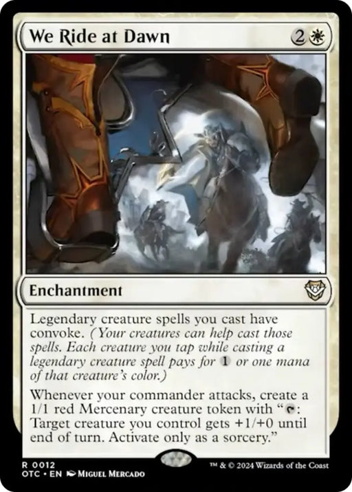 We Ride at Dawn [Outlaws of Thunder Junction Commander] - MTG Single