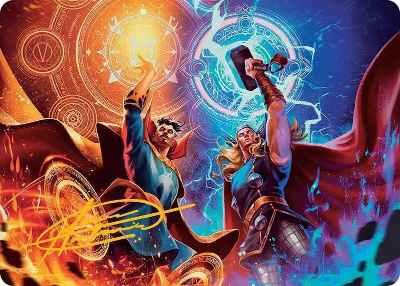 We Say Thee Nay! Art Card (Gold-Stamped Signature) (7) [Marvel Super Heroes Art Series]