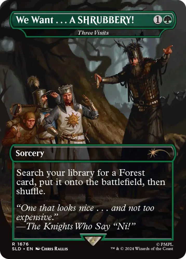 We Want...A SHRUBBERY! - Three Visits [Secret Lair Drop Series] - MTG Single