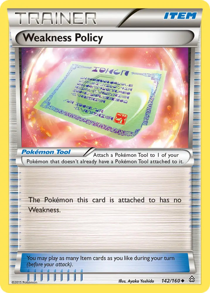 Weakness Policy (142/160) [XY: Primal Clash] - Pokemon Single