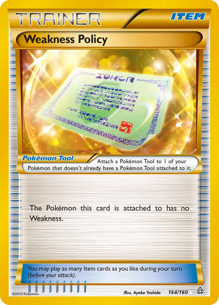 Weakness Policy (164/160) [XY: Primal Clash] - Pokemon Single
